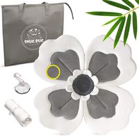 Baby Bath Flower Sink Insert - Soft Blooming Flower Cushion for Infant Sink Bath - ORGANIC BAMBOO Baby Bath Blossom TRAVEL KIT - Baby Bath Pillow is for Bathtub Tub Sink - Seat Support Cradles Newborn