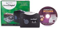ClearClick Direct to Digital Cassette Tape Converter with Cassette to CD Wizard 2.0 Software
