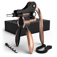 The Wine Castle Wine Opener Corkscrew Set with Gift box - Lever Style Screwpull with Foil Cutter - Extra Strong Model by