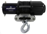 MotoAlliance VIPER Midnight ATV/UTV Winch 4500lb with 50 feet BLACK Synthetic Rope