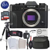 Fujifilm X-T30 Mirrorless Digital Camera (Body Only, Black) w/Deluxe Bundle