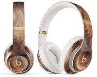 Wood Pattern Design Skinz Premium Full-Body Cover Wrap Decal Skin-Kit for The Beats by Dre Studio 2 Remastered- Raw Wood Planks V11