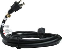 10 Ft Extension Cord Black 240 Volt | 6-20P to 6-20R | 12 AWG | 5000 Watt Power | 20 Amp | 220-250 Volt - LED Grow Light, Digital Ballast, Antminer, Servers, Data - 3 prong, 12 gauge, w/ground