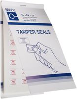 Brady TL-PK-11 0.75" Width x 0.375" Height, B-351 Tamper Resistant Vinyl, Red on White Rectangle Seals, Legend "Warranty Void if Seal is Broken" (Pack of 480)