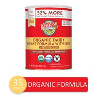 Earth's Best Organic Dairy Infant Powder Formula with Iron, Omega-3 DHA and Omega-6 ARA, 35 Ounce