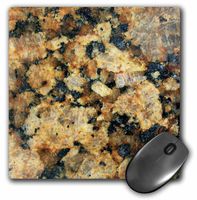 3dRose Picture Of Gold n Black Carraba Marble print - Mouse Pad, 8 by 8 inches (mp_109385_1)