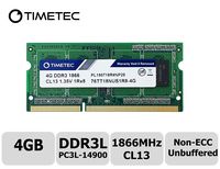 Timetec Hynix IC 4GB for Synology NAS DiskStation DS218+ DS718+ DS918+ DS418play DDR3/ DDR3L 1866Mhz PC3L-14900 1.35V Non-ECC Unbuffered 204 Pin SODIMM Memory RAM(Equivalent to Synology D3NS1866L-4G)