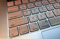 Lazerwood Keys for Apple MacBook Pro Touch - Walnut