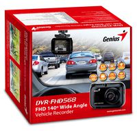 Genius DVR-FHD568 Vehicle Dash Cam with 2.4-Inch LCD (Black)