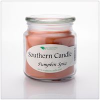 Pumpkin Spice 16 oz Decorator Jar Natural Soy Wax Candle