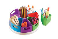 Learning Resources Create-a-Space Storage Center, Bright Colors, Classroom Craft Keeper, 10 Piece set