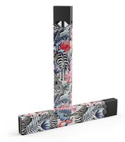 Summer Skin-kit for The Pax JUUL (JuulLabs) Vaping Device (Skin Only) - Tropical Flamingo and Zebra Jungle