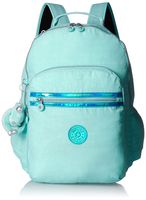 Kipling Seoul Go Laptop Backpack, Padded, Adjustable Backpack Straps, Zip Closure Laptop Backpack, Fresh Teal