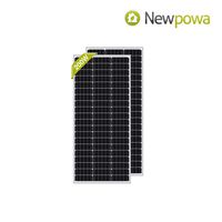 Newpowa 100 Watt Monocrystalline 100W 12V Solar Panel High Efficiency Mono Module RV Marine Boat Off Grid(2 pcs)