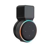 AirsFish Echo Dot 3rd Wall Mount Hanger Holder Stand for Amazon Alexa Smart Home Voice Speaker Echo Dot 3rd, Space-Saving Solution, Clever Dot Accessories Plug with Cord Arrangement (Black)