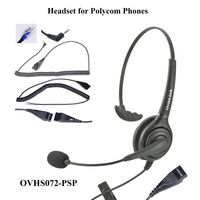 Polycom SoundPoint and Allworx IP Phones Compatible Call Center Headset