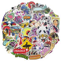 Cool Teen Laptop Stickers 66pcs Pack Vinyl Car Computer Waterproof Water Bottles Skateboard Luggage Bike Bicycle Graffiti Patches Decal