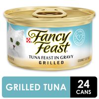 Purina Fancy Feast Gravy Wet Cat Food, Grilled Tuna Feast - (24) 3 oz. Cans