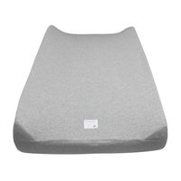 Burt's Bees Baby - Changing Pad Cover, 100% Organic Cotton Changing Pad Liner for Standard 16" x 32" Baby Changing Mats (Heather Grey Solid Color)