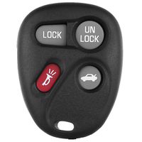 ECCPP 1PC 4 Buttons Keyless Entry Remote Control Car Key Fob Shell Case Replacement for Cadillac Chevy Buick GMC KOBLEAR1XT