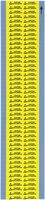 Brady SL-10 Repositionable Vinyl Cloth Static Awareness Labels , Black On Yellow,  0.650" x 0.200"  (16.500 Mm x 5.100 Mm),  Legend "Caution Static Sensitive  (Eia Std. 471 Symbol)"  (90 Per Card,  1 Card Per Package)