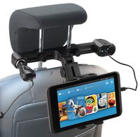 Navitech USB Port 4.2A headrest Mount with Integrated car Charger Compatible with The Disney Cars Portable DVD Player