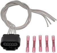 APDTY 116687 Wiring Harness Pigtail Connector 5-Wire Taillight or Backup Camera Rainier SSR Trailblazer GMC Envoy Ascender Olds Bravada Saab 9-7x (Replaces PT1555, PT-1555, 88953146, 15355207)
