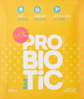 Welo Peanut Butter Chocolate Bar (Probiotic and Prebiotic), 12 Bars, Low Sugar, Vegan, Non-GMO, Gluten Free, Soy Free, Corn Free, Kosher, Good source of fiber