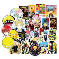 50Pcs Cartoon Anime Assassination Classroom Korosensei Waterproof Stickers for Laptop Stickers Motorcycle Bicycle Skateboard Luggage Decal Graffiti Patches Stickers