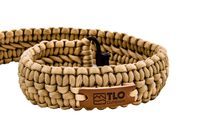 TLO Outdoors Paracord Gun Sling - Adjustable 2-Point Paracord Sling Rifle, Shotgun Crossbows (550 Rated Nylon, Kernmantle Paracord, Extra Wide, Beige)