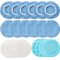 20 Pieces Car Polisher Pad Bonnet Microfiber Max Baxer Bonnet Polishing Bonnet Buffing Pad Cover (5-6 Inches)