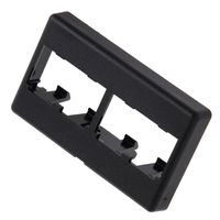 Panduit CFFP4BL Snap-On 4-Port Modular Furniture Faceplate, Black