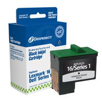 Dataproducts DPCD5878B Remanufactured Ink Cartridge Replacement for Dell T0529 (Series 1), Sharp UXC70B (Black)