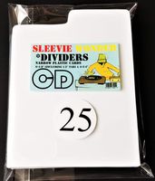 Dividers / 25 pc + 1 Free dj Magnet/CD - Index Tabbed Strong White Plastic Cards
