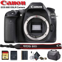 Canon EOS 80D DSLR Camera (1263C004) - Starter Bundle