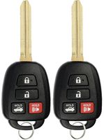 KeylessOption Keyless Entry Remote Car Fob Ignition Key for Toyota Camry with G Chip HYQ12BDM (Pack of 2)