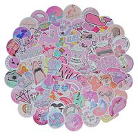 Stickers for Water Bottles, 103 Pcs Laptop Stickers Waterproof Vinyl, Stylish and Beautiful, Cute Water Bottle Sticker for Computer Notebook Car Skateboard Motorcycle Luggage Guitar Decal (Sticker-B1)