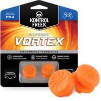 KontrolFreek FPS Freek Vortex for PlayStation 4 (PS4) Controller | Performance Thumbsticks | 1 High-Rise Convex, 1 Mid-Rise Concave | Orange
