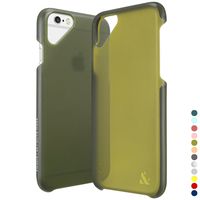 AMBER & ASH Ultra Slim Case Compatible with iPhone 6 & iPhone 6s (4.7 inch), 2-Layer Protection Anti-Shock Anti-Slip Semi-Transparent Case (2014-2015) [Olive Moss Military Green]