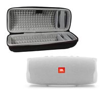 JBL Charge 4 Waterproof Wireless Bluetooth Speaker Bundle with Portable Hard Case - White