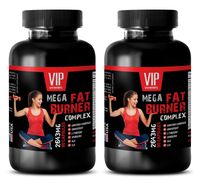 Fat Burner Capsules for Women - MEGA Fat Burner Complex 2645 Mg - Weight Management for Men - 2 Bottles (180 Capsules)