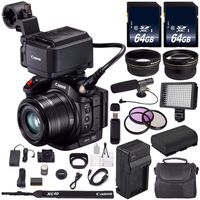 Canon XC15 4K Professional Camcorder #1456C002 (International Model) + 64GB Memory Card + BP-820 Replacement Lithium Ion Battery + Condenser Mic Bundle 3