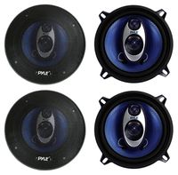 4) NEW PYLE PL53BL 5.25" 400W 3-Way Car Audio Triaxial Speakers Stereo TWO PAIRS