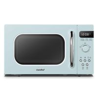 COMFEE' AM720C2RA-G Retro Style Countertop Microwave Oven with 9 Auto Menus Position-Memory Turntable, Eco Mode, and Sound On/Off (Pastel Green) 0.7Cu.Ft