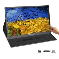 Portable Touchscreen Monitor 15.6-inch 1920×1080 Full HD IPS 60Hz USB C Gaming Monitor with 2xUSB -Type-C/Mini HDMI&DP Port Include Smart Case