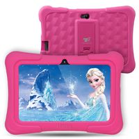 Dragon Touch Y88X Plus 7 inch Kids Tablet, Kidoz Pre-Installed Disney Content (More Than $80 Value) Pink