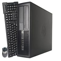 HP Compaq Prodesk 4300 Pro Slim SFF High Performance Business Desktop Computer, Intel Core i3-3220 3.3GHz, 8GB RAM, 128GB SSD + 500GB HDD, DVD, WIFI, Windows 10 Pro 64 Bit (Renewed)
