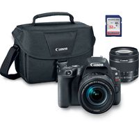 Canon EOS Rebel SL2 Digital SLR Camera Kit with EF-S 18-55mm STM + ES100 Case + 32GB Class 10 SD Card - International Version
