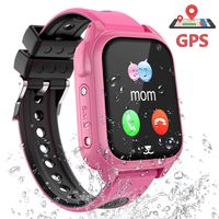 PTHTECHUS Smart Watch for Kids GPS Tracker - Boys & Girls IP67 Waterproof Smartwatch Phone SOS Alarm Clock Camera Games Sports Watches for Students Cellphone Watch Children Birthday Gifts
