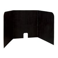 Pacon PAC3795 Computer Lab Privacy Board, 22"H x 22"W x 20"D, Black, Pack of 4